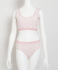 WEGO 【ハーフトップ＆ショーツセット】Liliane　Ciel　リボンドット