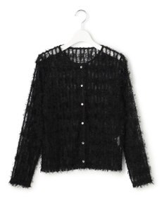 23区 【GOLD LABEL】フェザーチュール クルーネック カーディガン