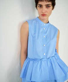 GRACE CONTINENTAL ヘムフリルノースリーブ