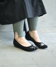 muuc 〈高品質シルク＆スーピマ超長綿〉〈洗えるニット〉〈通年着られる〉裾スリットスッキリ見え レギンス