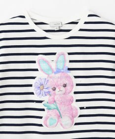 ANY KIDS ウサギ ボーダー Tシャツ