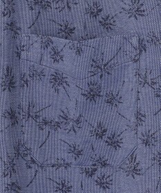 JOSEPH ABBOUD 【吸水速乾】シャンブレープリントジャージシャツ