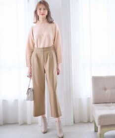 ANY SIS 【シリーズ累計7万本突破！】サーモ2WAYストレッチ ワンタック ワイドパンツ