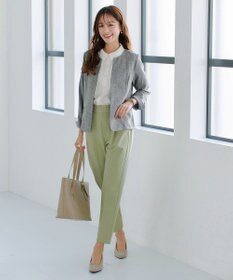 Tiaclasse 【小倉優子さん着用・洗える】カラーテーパードパンツ