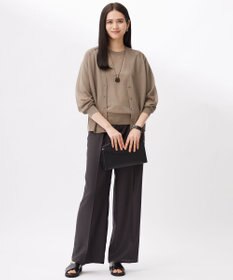 自由区 【洗える】ブライトシアー カーディガン