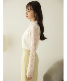 earth music&ecology レースドッキングプルオーバー