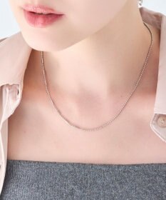 Phoebe 【金属アレルギー対応】リンキーデザインチェーンネックレス　シルバー　ニッケルフリー