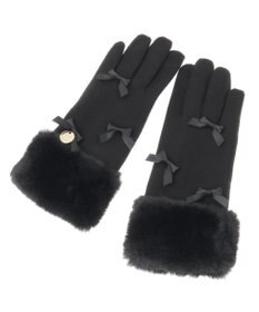 Maison de FLEUR プチリボンファーグローブ