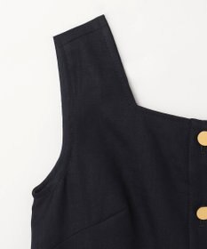 GRACE CONTINENTAL リネンタッチ配色ワンピース