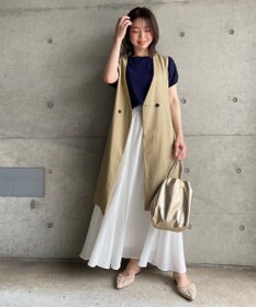 UNFILO 【イージーケア】コットンシフォンスカート