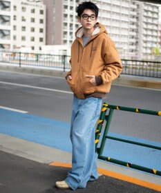 WEGO 【ユニセックス着用ITEM】ワーカーズボアフードブルゾン