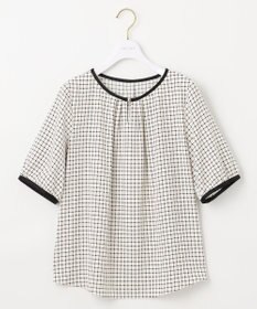 ANY SIS L 【洗える】 バイカラータック ブラウス