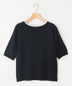 組曲 L 5分袖ニットＴシャツ