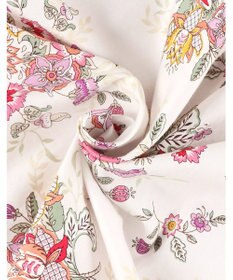 WACOAL パジャマ 長袖 長ズボン 綿100%(本体) サテン ミントン レディース NDX540 /ワコール