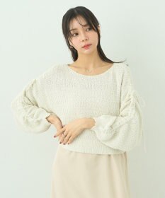 earth music&ecology ＳＥＴ２点透かしニット＋キャミワンピース