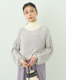 earth music&ecology ＳＥＴ２点透かしニット＋キャミワンピース