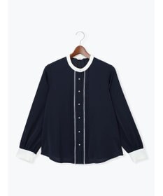 Te chichi パール釦フロントタックブラウス