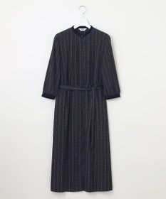 J.PRESS LADIES L 【洗える】ドットデシンプリント ピンタック ワンピース