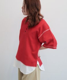 AMERICAN HOLIC 【RUSSELL】ワッフルヘンリーTシャツ