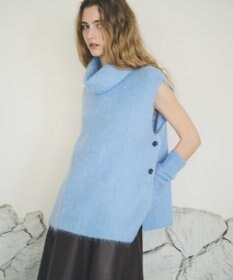 uncrave アルパカファーニット ハイネックベスト