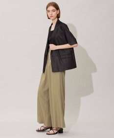 ICB 【接触冷感・洗える】エステルラミーチンツ ハーフスリーブジャケット