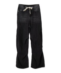 WEGO ドロストコードフレアデニム