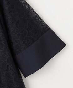 自由区 【セットアップ対応・洗える】ラッセルレース ブラウス