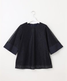 自由区 【セットアップ対応・洗える】ラッセルレース ブラウス