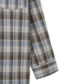 AMERICAN HOLIC フリンジヘム起毛チェックシャツ