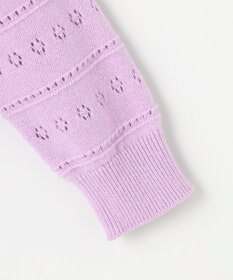 組曲 KIDS 【90-100㎝】フラワーアイレット カーディガン