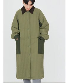 AMERICAN HOLIC キルポカ異素材Ｍｉｘロングコート