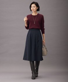 J.PRESS LADIES S 【洗える】グレイス メモリータフタ タック スカート