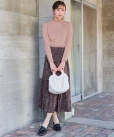 Tiaclasse 【洗える】フラワープリントスカート