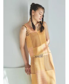 Green Parks ■ＥＳＣＡＲ　ダブルジャカードニットタンク