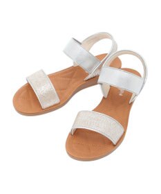 Green Parks ・ｒｉｃｈ　ｂｌｕｅ　雑材フラットサンダル