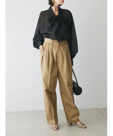 Green Parks AnriettMusee シアーボウタイブラウス