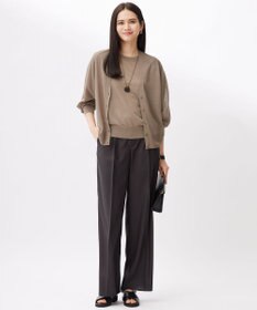 自由区 L 【洗える】ブライトシアー カーディガン