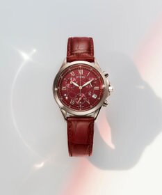 CITIZEN 【クロスシー 人気モデルの限定カラー】電池交換不要 エコ・ドライブ クロノグラフ