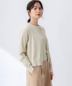 組曲 【WEB限定・2SET】5分袖ラメ入りアンサンブルニット