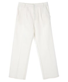 Green Parks ストレートタックデニムパンツ