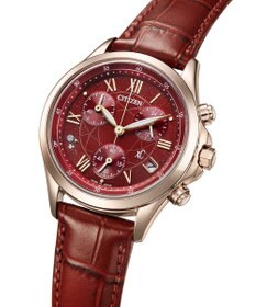 CITIZEN 【クロスシー 人気モデルの限定カラー】電池交換不要 エコ・ドライブ クロノグラフ