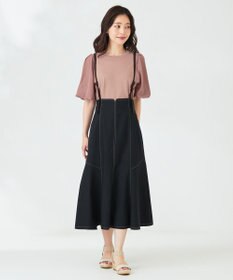 ANY SIS 【洗える】バルーンスリーブ ニットＴシャツ