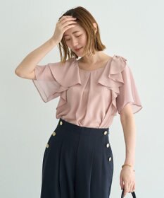 YECCA VECCA リボンスリーブブラウス