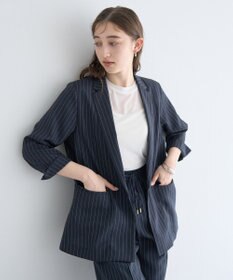 YECCA VECCA クルーネック5分袖シアートップス