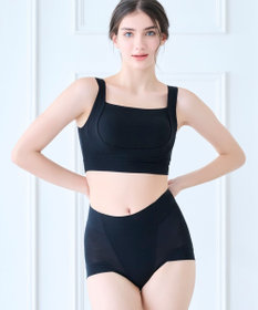 BRADELIS New York 【BRADELIS New York】モモパンツ・ラッピングサニタリーショーツ#319 よく伸びる綿混素材で快適 サニタリー 深め