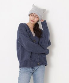 MOONBAT PAUL&JOE ACCESSOIRES(ポール&ジョー)ネコミミ シャギー ニット帽