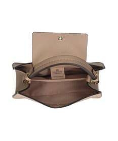 INTER-CHAUSSURES 【LORISTELLA】Vカットレザー２WAYハンドバッグ