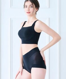 BRADELIS New York 【BRADELIS New York】モモパンツ・ラッピングサニタリーショーツ#319 よく伸びる綿混素材で快適 サニタリー 深め