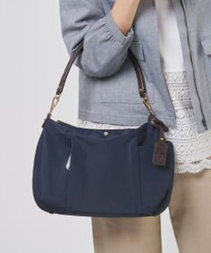 J.PRESS LADIES 【新色登場！・WEB限定カラーあり・2way】ナイロン ショルダー バッグ ネイビー系