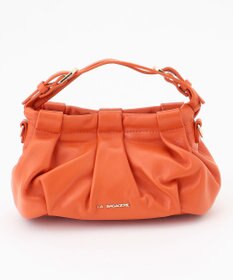 LA BAGAGERIE シープレザー　ギャザーミニマムバッグ